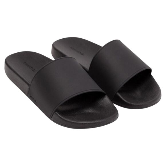 Vince Westcoast Slides Rubber Sandals Slip On Round Toe Black 10 - Picture 1 of 7